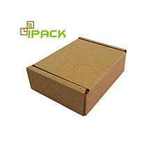 Коробка картонна самозбірна 65х48х20 мм бура крафт мікрогофрокартон