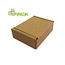 Коробка картонна самозбірна 78х45х27 мм бура крафт мікрогофрокартон, фото 2
