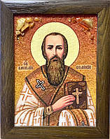 Икона из янтаря « Святой Василий Великий » Ікона іменна Святий Василь