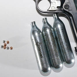 Балони СО2, кульки 4,5 мм.