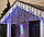 Гірлянда зовнішня карниз 180 led RGB світло 5м Миготіння (чорний дріт), фото 6