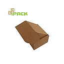 Коробка картонна самозбірна 90х90х60 мм бура крафт мікрогофрокартон, фото 2