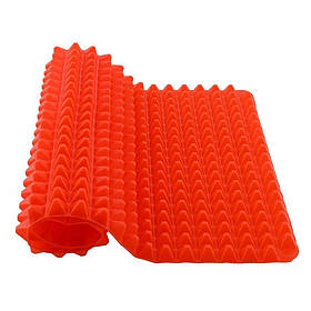 Антипригарний силіконовий килимок для готування RIAS Pyramid Pan Red (3_9496)