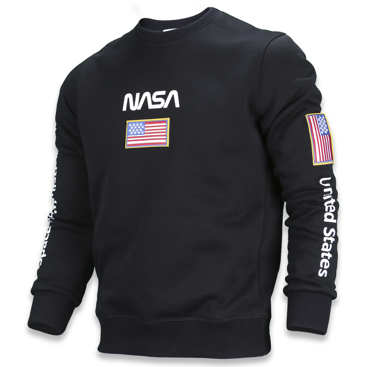 Світшот осінь-зима т синій NASA №5 патч, рис на рукавах DBLU L(Р) 20-522-003-003