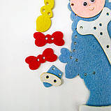Дитяча розвивальна іграшка шнурівка "Снігуронька", фото 4
