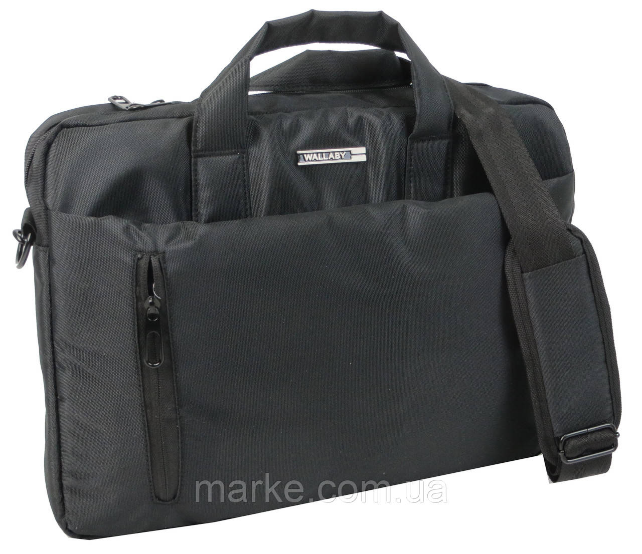Сумка для ноутбука 15,6 дюймів Wallaby, Украніа 10586 чорна (mrk)