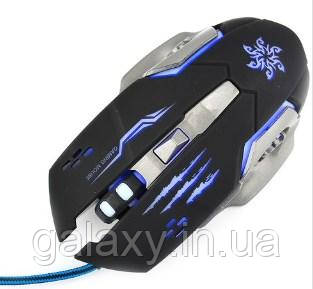 Миша ігрова X1 дротова для ПК RGB підсвічування 1,4м, фото 1