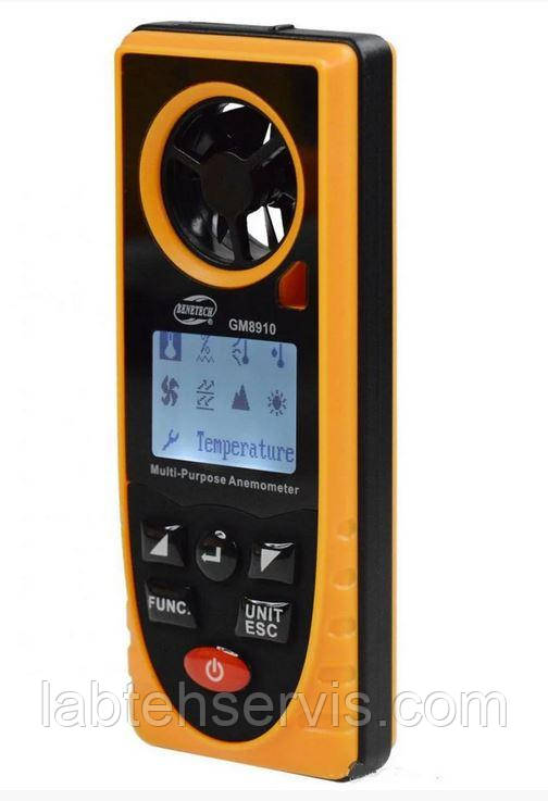 Багатофункціональний анемометр Benetech GM8910