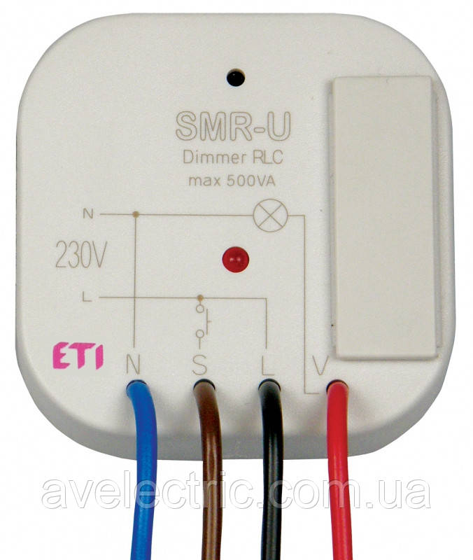 Диммер SMR-U (до 500W, активн., индуктивн.+емкостн.навантаження), ETI, 2470022