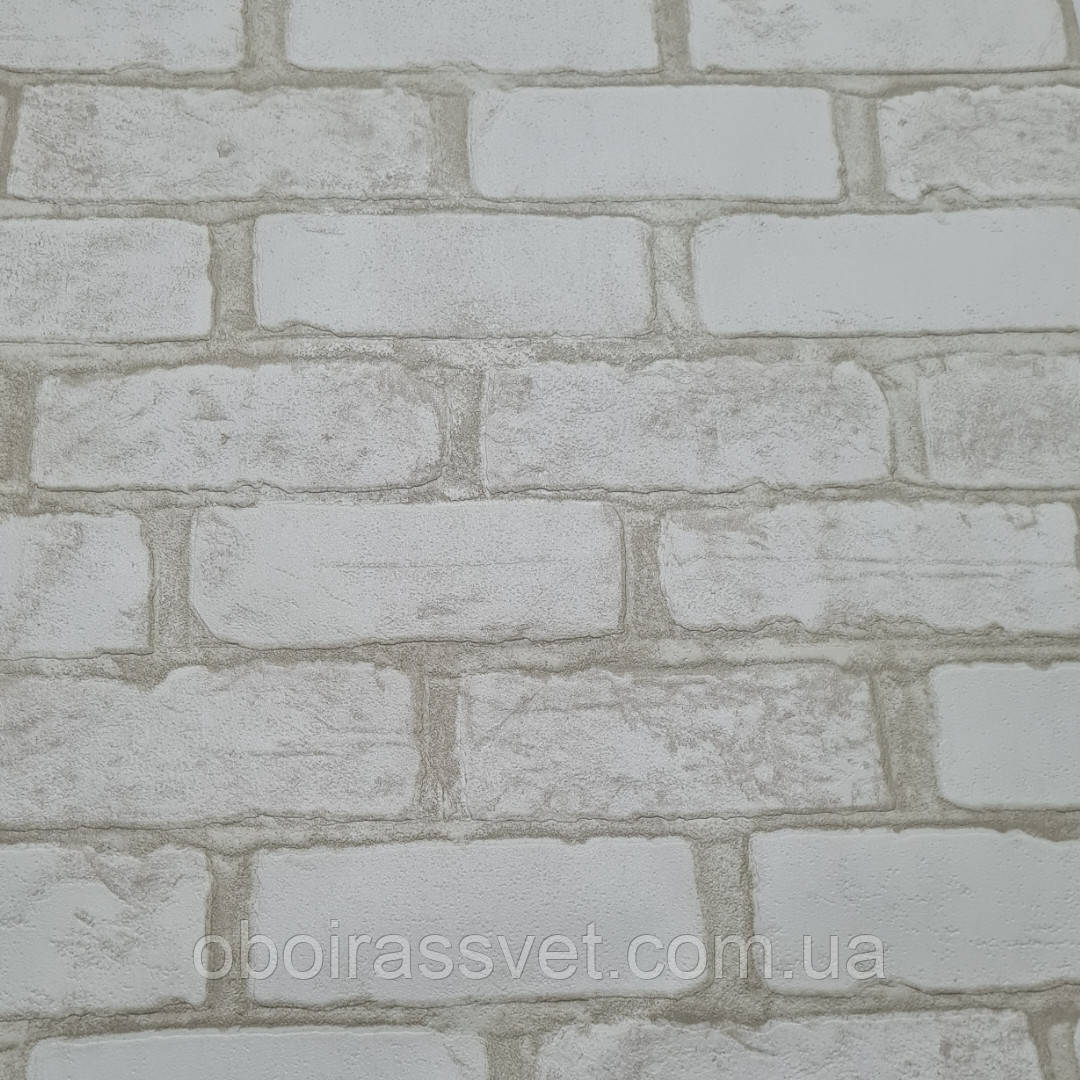 Цегла 5522-06 вінілові шпалери супермийка довжина рулону 15 м ширина 1.06 м=5 смуг по 3 м кожна, фото 1