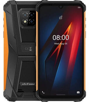 Смартфон Ulefone Armor 8 4/64 Gb Orange, 5580 mAh, 16+5+2/8Мп, 2sim, екран 6.1' IPS, 8 ядра
