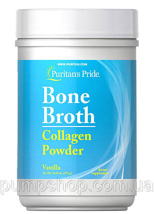 Гідролізований побутовий колаген зі смаком Puritan's Pride Bone Broth Collagen 471 г, фото 2