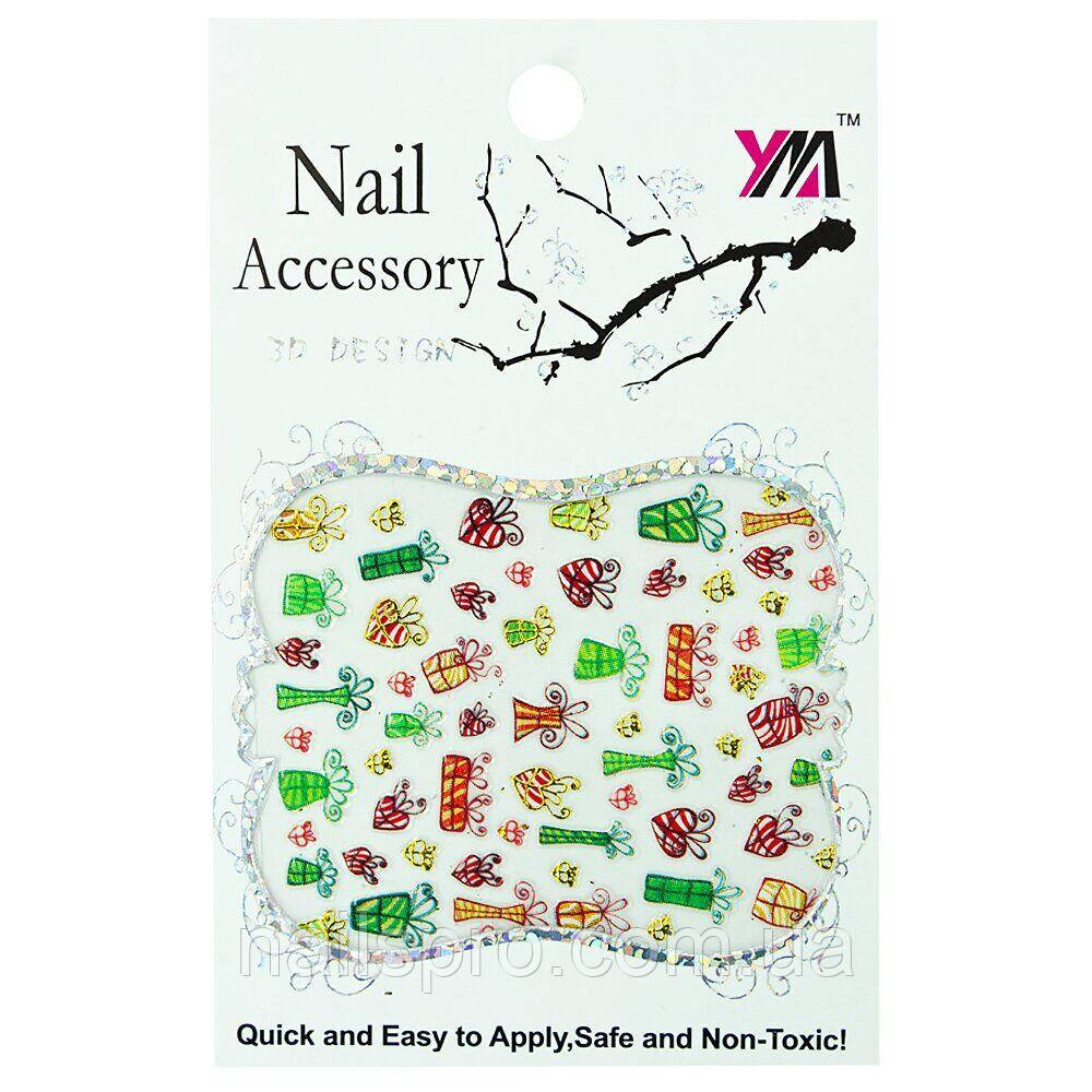 Наклейки для дизайну нігтів Nail Accessory 3D Design № 06