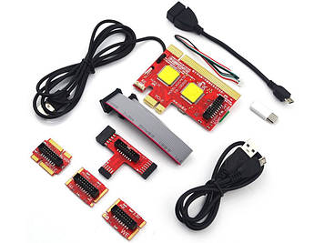 Універсальна POST карта для діагностики ПК і ноутбуків KQCPET6 V8 PCI/PCIE/MiniPCIE/LPC/EC