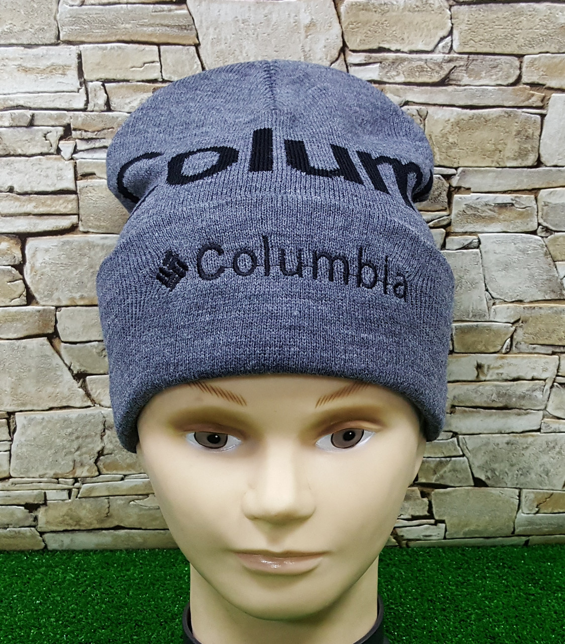 Шапка Columbia лопата стильна із закотом подвійна