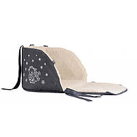 Матрацик у санки відкритий (овочева вовна) Baby Breeze (graphite)