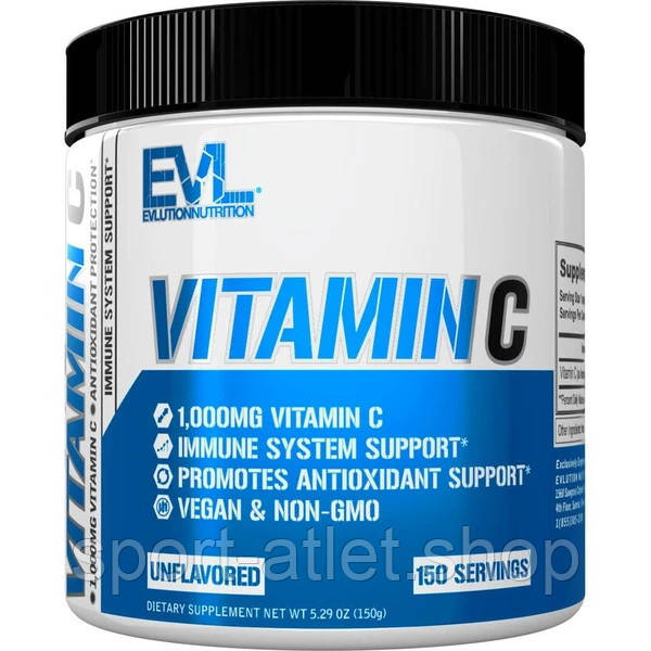 Вітаміни та мінерали EVL Vitamin C, 150 грам, фото 1