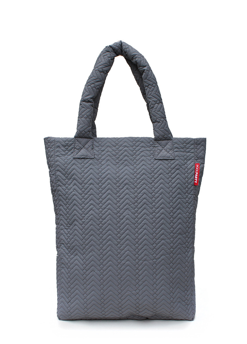 Сумка стеганая POOLPARTY ns3-darkgrey-fir
