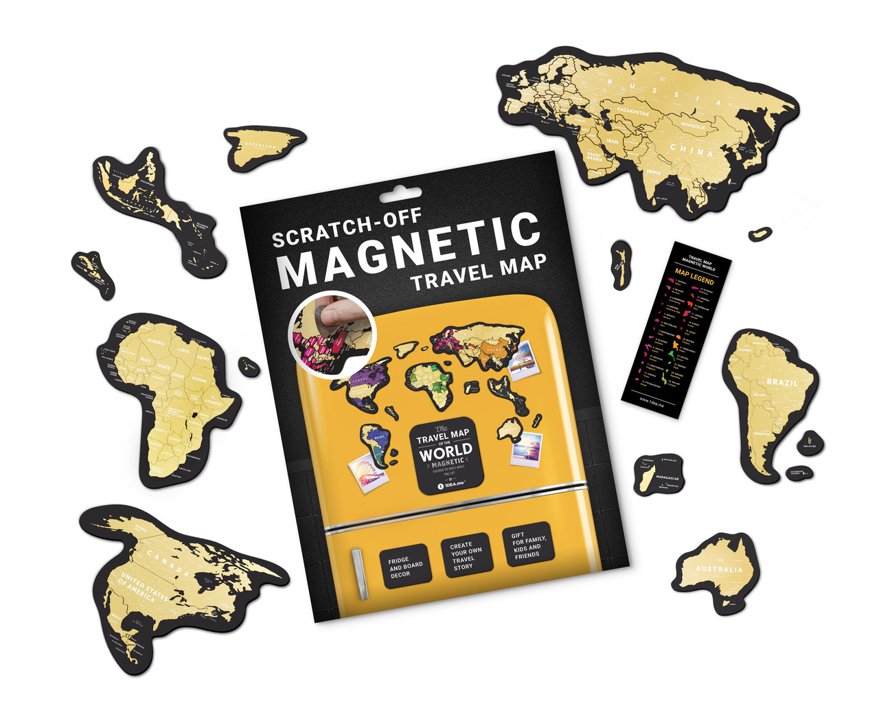 Скретч карта Travel Мар World MAGNETIC