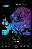 Скретч-карта Європи TRAVEL MAP EUROPE BLACK, фото 4