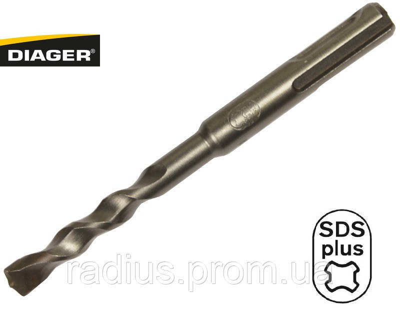 Бур DIAGER SDS+ 7x110, Сверло по бетону Diager SDS-plus