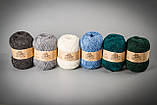 Пряжа з ангорою Vivchari Semi-Wool Angora, Color No.306 антрацит, фото 3