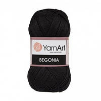 Пряжа Begonia 50гр - 169м (999 Черный) YarnArt 100% хлопок, Турция