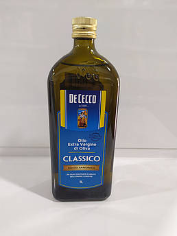 Оливкова олія De Cecco Extra Vergine Classico, 1 л - олія першого холодного віджиму. італія