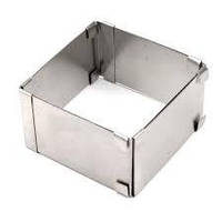 Розсувна форма для випікання та збирання тортів Квадрат висота 10 см