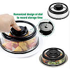 Вакуумна багаторазова кришка Vacuum Food Sealer з діаметром 19 см, фото 2