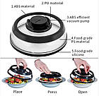 Вакуумна багаторазова кришка Vacuum Food Sealer з діаметром 19 см, фото 7