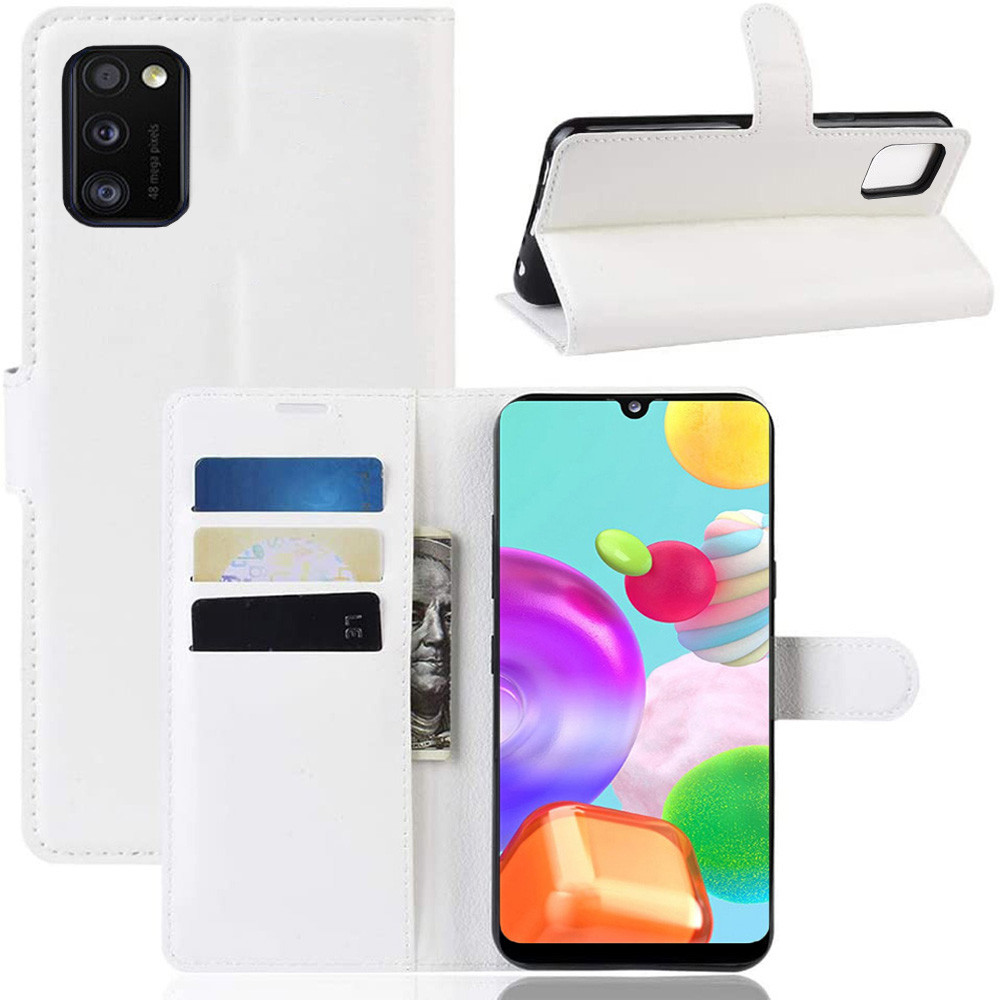 Чохол-книжка Litchie Wallet для Samsung Galaxy A41 A415 White