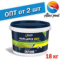 Bostik Miplafix 800 - универсальный акриловый клей для коммерческих напольных покрытий, 18 кг