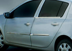 Renault Clio і Symbol 2006-2009 рр. Зовнішня окантовка скел (4 шт., неірж)