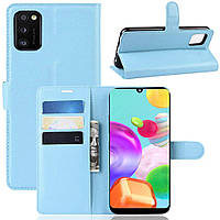 Чехол-книжка Litchie Wallet для Samsung Galaxy A41 A415 Blue