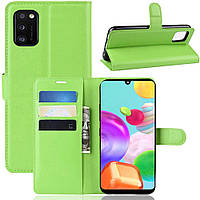 Чехол-книжка Litchie Wallet для Samsung Galaxy A41 A415 Green