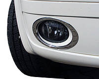 Volkswagen T5 рестайлинг 2010-2015 гг. Окантовка на протитуманки (2 шт., нерж.) OmsaLine - Итальянская