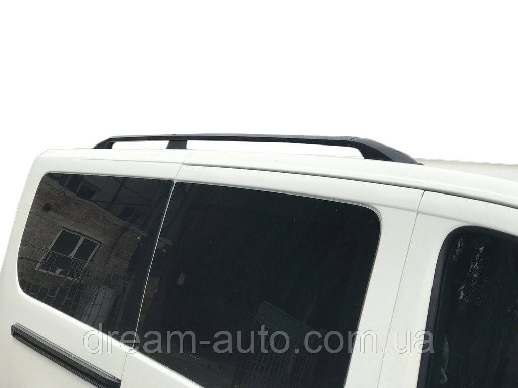 Fiat Scudo 2007-2015 гг. Рейлінги, Чорний колір Коротка база, Пластикові ніжки