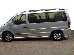 Mercedes Vito W638 1996-2003 рр. Бічні спідниці Спорт 1 (під фарбування)