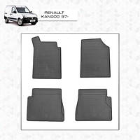 Renault Kangoo 1998-2008 гг. Резиновые коврики (Stingray) 4 шт, Premium - без запаха резины