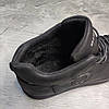 Зимові шкіряні кросівки на хутрі Diesel Pirate Black, фото 4