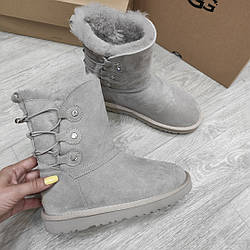 Уггі гумки сірий замш жіночі ugg Australia Original