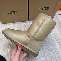 Ugg Australia Угги Оригинал! Женские кожа золото!