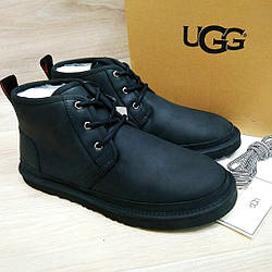 Чоловічі черевики чорні шкіра Ugg Australia Original