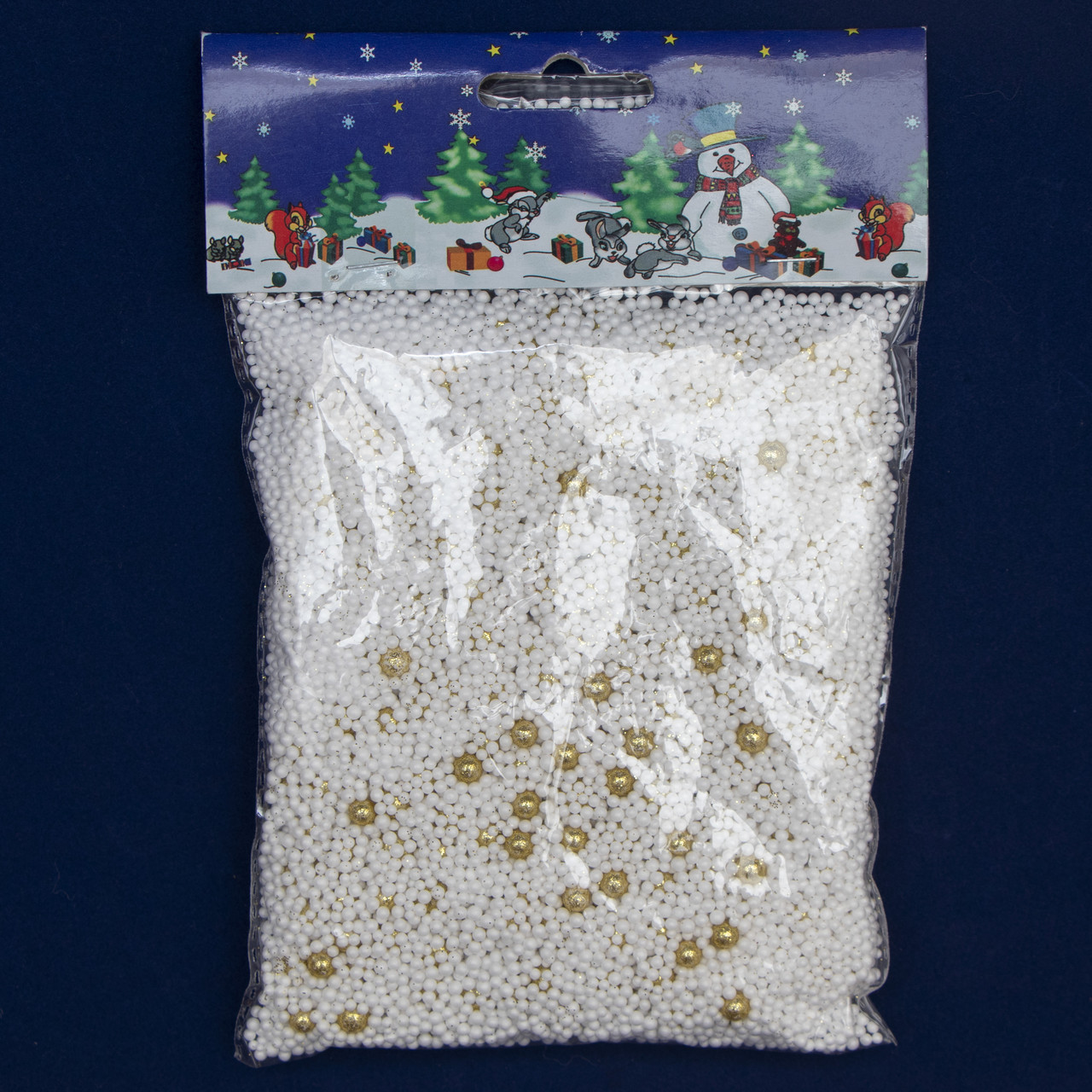 Штучний сніг, 1 упаковка, 16 г, білий, пінопласт (472765), фото 1