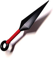 Кинжал кунай, Наруто, (червона ручка) косплей аксесуар, 25 см - Kunai, Naruto, Cosplay