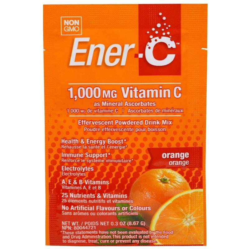 Вітамінний Напій для Підвищення Імунітету, Смак Апельсину, Vitamin C, Ener-C, 1 пакетик - фото 1 - id-p1301130556