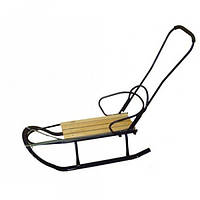 Санки Sofia Linea з ручкою, спинкою (сині)