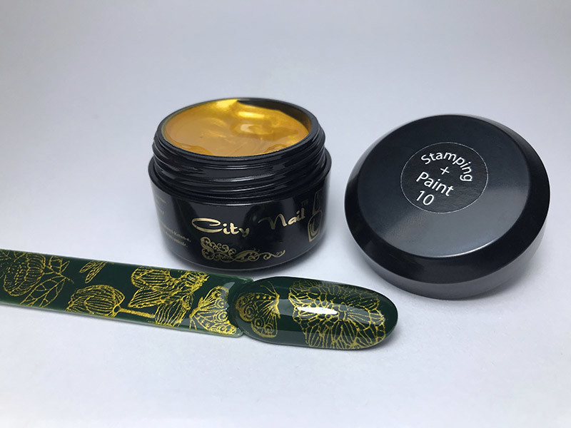 Гель фарба для стемпинга STAMPING + PAINT 10 золото, фото 1