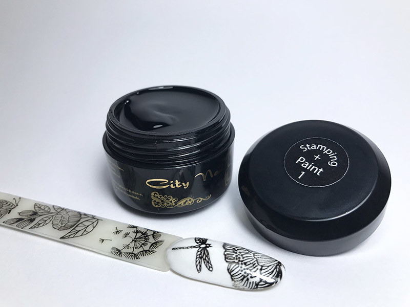Гель фарба для стемпинга STAMPING + PAINT 1 чорна
